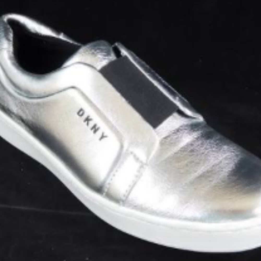 Dkny Bobbi Slip-On Women's Sneakers Silver 7.5